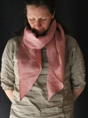 Foulard Homme En Lin Et Coton - Longueur 180 Cm, Largeur 90 Cm - Uni, Léger Et Respirant - Pour Toutes Saisons